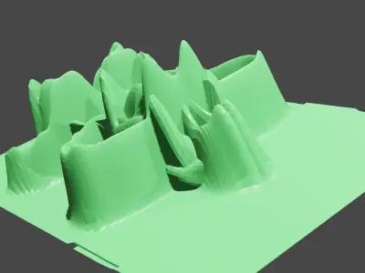 Mountain are beauty of games Low-poly 3D model