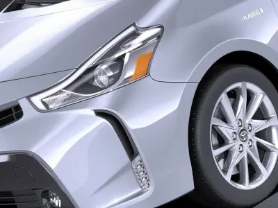 Toyota Prius V 2017 VRAY 3D model