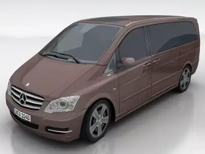Mercedes Viano Low-poly 3D model
