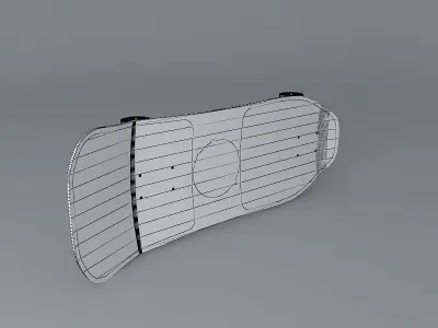 1989 Santa Cruz Street Creep team deck skateboard Free 3D model