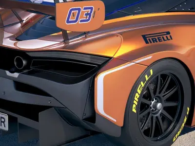 McLaren 720S GT3 2019 3D model