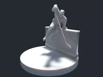 HOCKEY PLAYER POSE 5 MODEL NO TEXTURE 3D print model