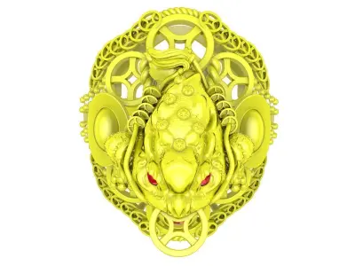 Luxury Pixiu Feng Shui Ring for Men 5368 3D print model