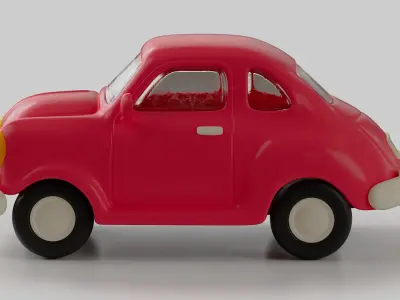 Plastic Toy Car 3D model