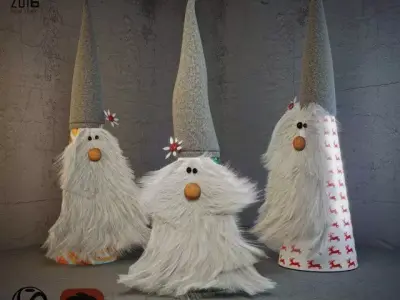 Christmas Gnomes 3D model
