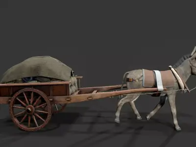 donkey Car Low-poly 3D model