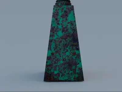 Street Clock Rusted Free low-poly 3D model