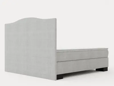 Hilton Luxury Complete Bed Package 180x200 Admiral Headboard Top Low-poly 3D model