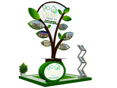 Booth Exhibition Stand a418a 3D model