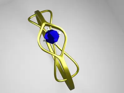 infinite ring  wedding ring Free 3D model