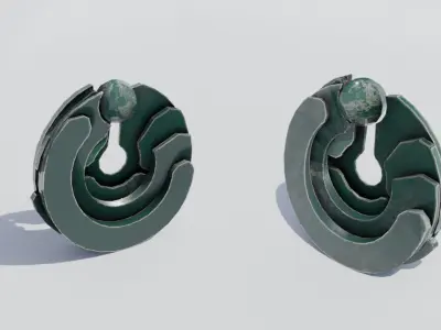 Big Sculptures 01 Unity Asset Low-poly 3D model