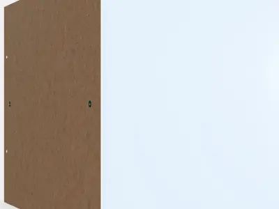 KALLAX Insert with glass door Low-poly 3D model