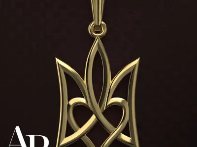 Ukrainian Trident 3D print model 6