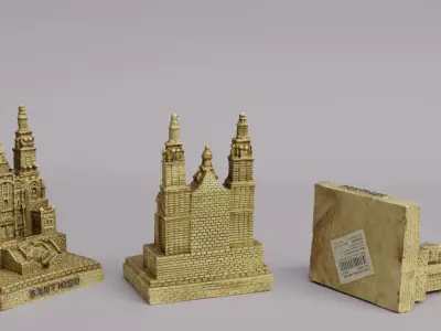 Handcrafted Landmark Miniatures Pack 3D model