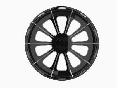 FTD Customs F16 Redemption spindle front wheel Low-poly 3D model