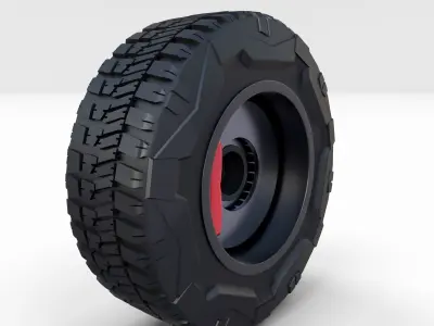 Tesla Cybertruck Wheel 3D model