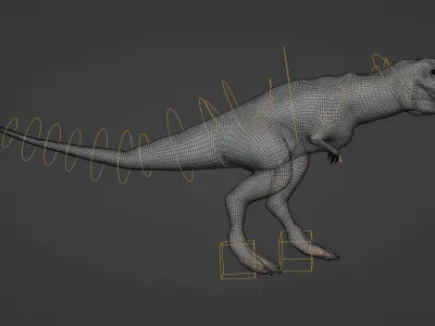 T- rex dino Low-poly 3D model