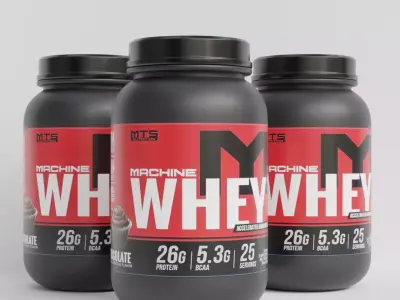 Whey Protein Low-poly 3D model