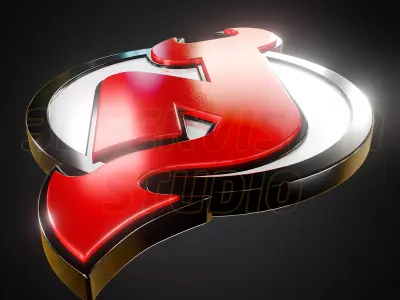 New Jersey Devils logo - Cinematic - 3D print 3D model