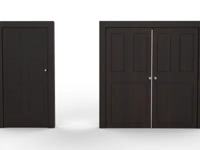 wooden door 3D model