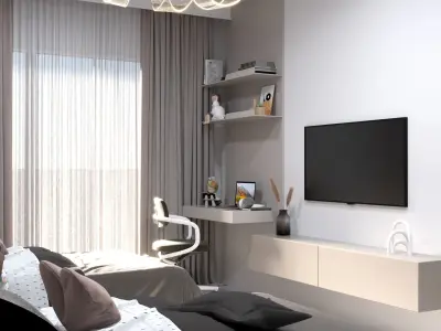 Modern Children Bedroom By Dvel 3D model