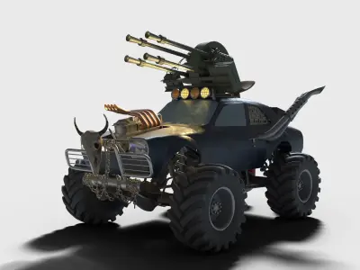 Monster car 3D model