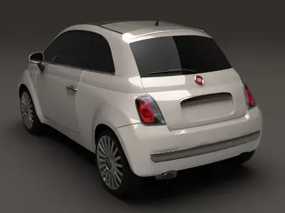 Fiat 500 3D model