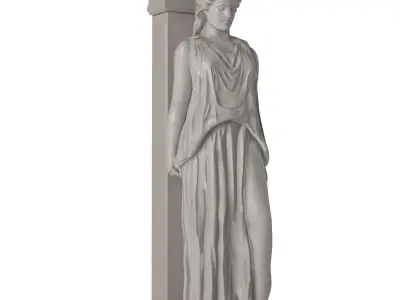 Caryatid Sculpture 3D model