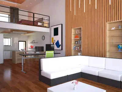 Duplex House Interior 3D model