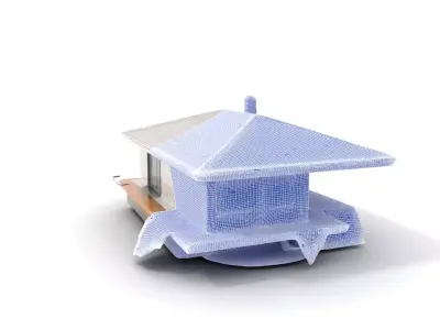 Modern Bungalow model pack Low-poly 3D model