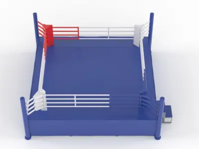 Boxing Ring 3D model 2