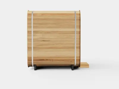 Cube Sauna for 6 Person Low-poly 3D model