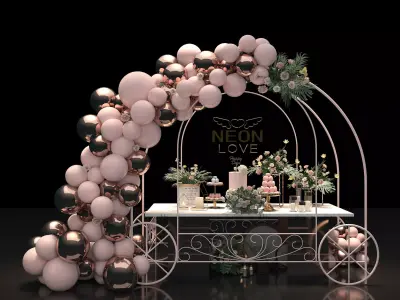 wedding stage 3D model