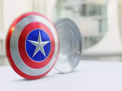 Captain America simple shield  3D print model