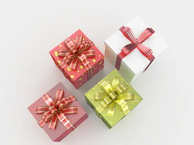 Gift Boxes 3D model