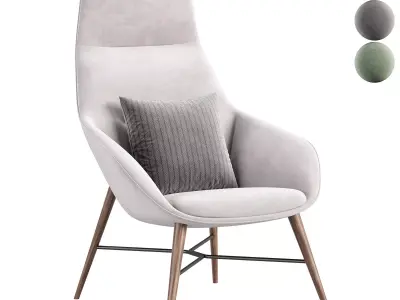 Sachet lounge Armchair by Davisfurniture 3D model