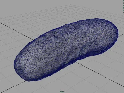 Cucumber Low-poly 3D model