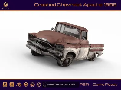 Crashed Cars 3D Model Pack