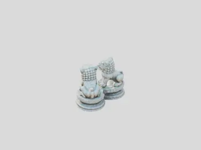 Figure Chinese Low-poly 3D model
