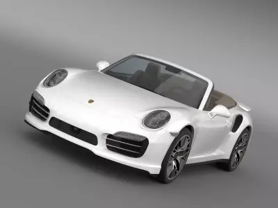 Porsche 911 Turbo S Cabrio 2014 3D model