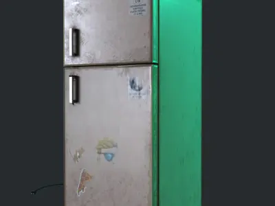 Photorealistic Fridge Low-poly 3D model