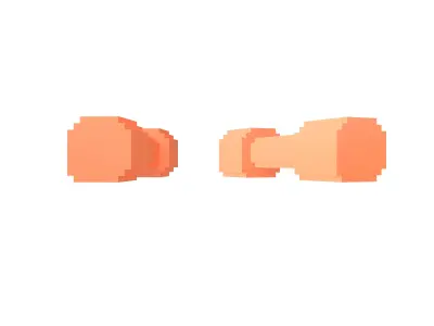 Voxel Style DumbBell v1 008 Low-poly 3D model