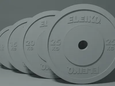 Olympic Weights Bar Set Eleiko  3D model
