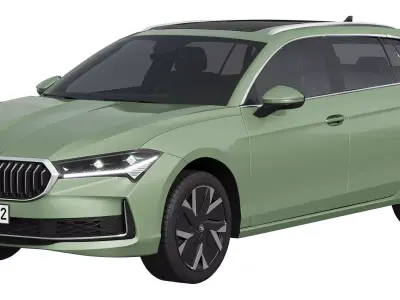 Skoda Superb Combi 2024 3D model