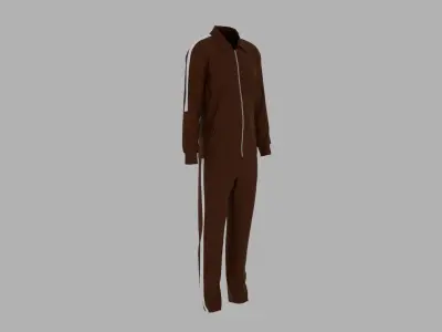 Sport Suit Low-poly 3D model 5