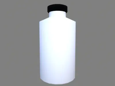 Medicine Bottle Low-poly 3D model