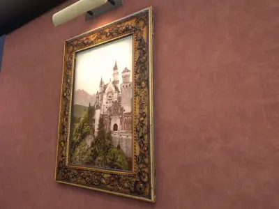 Painting Frame 3 Low-poly 3D model