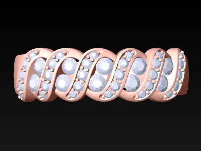 Diamond Ring - Womens Rings - N192400 3D print model