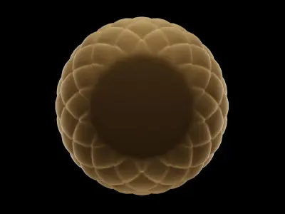 Golden Vase Decoration Low-poly 3D model