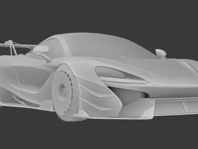 Mclaren 720S - 720LM Low-poly 3D model